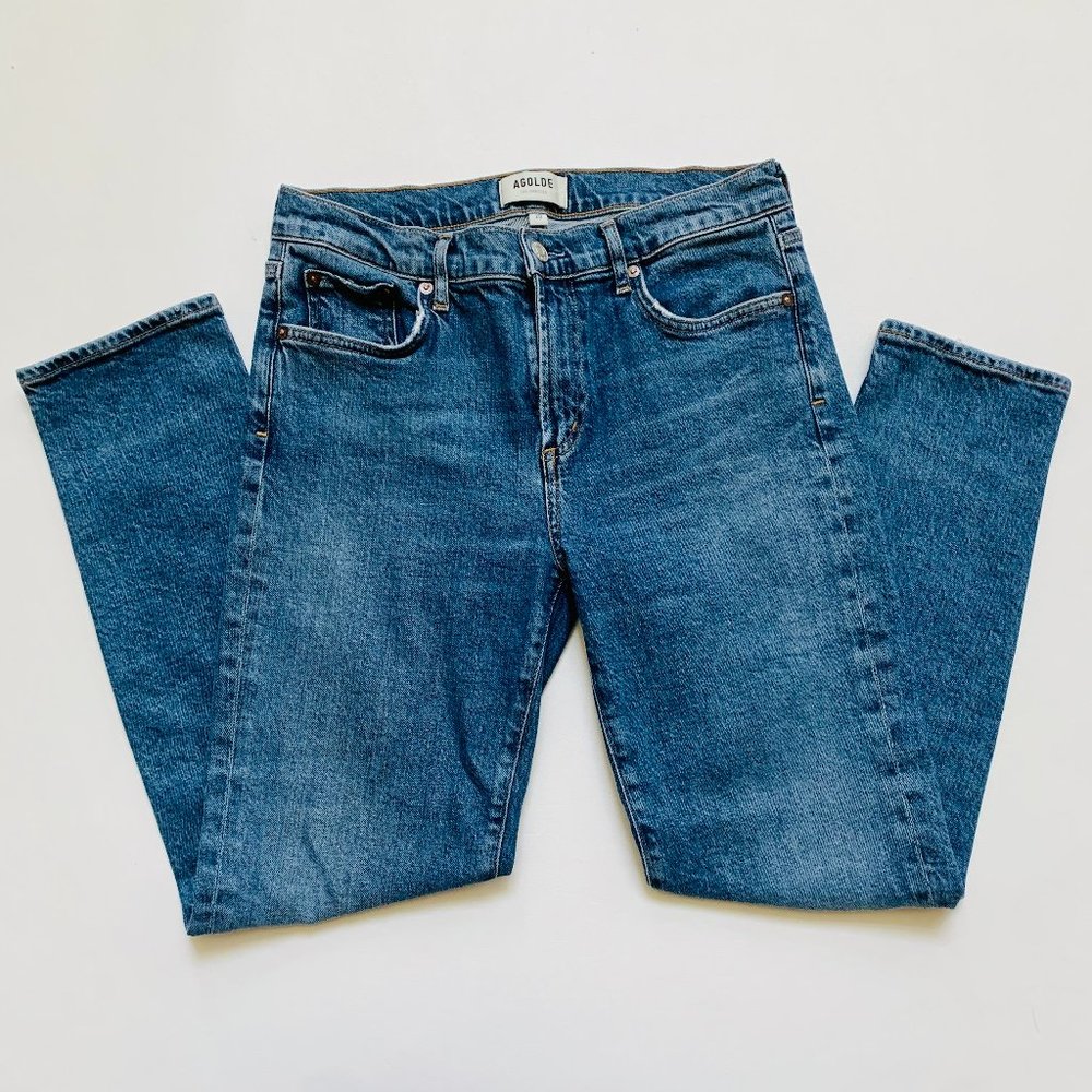 AGOLDE TONI MID-RISE STRAIGHT LEG JEANS